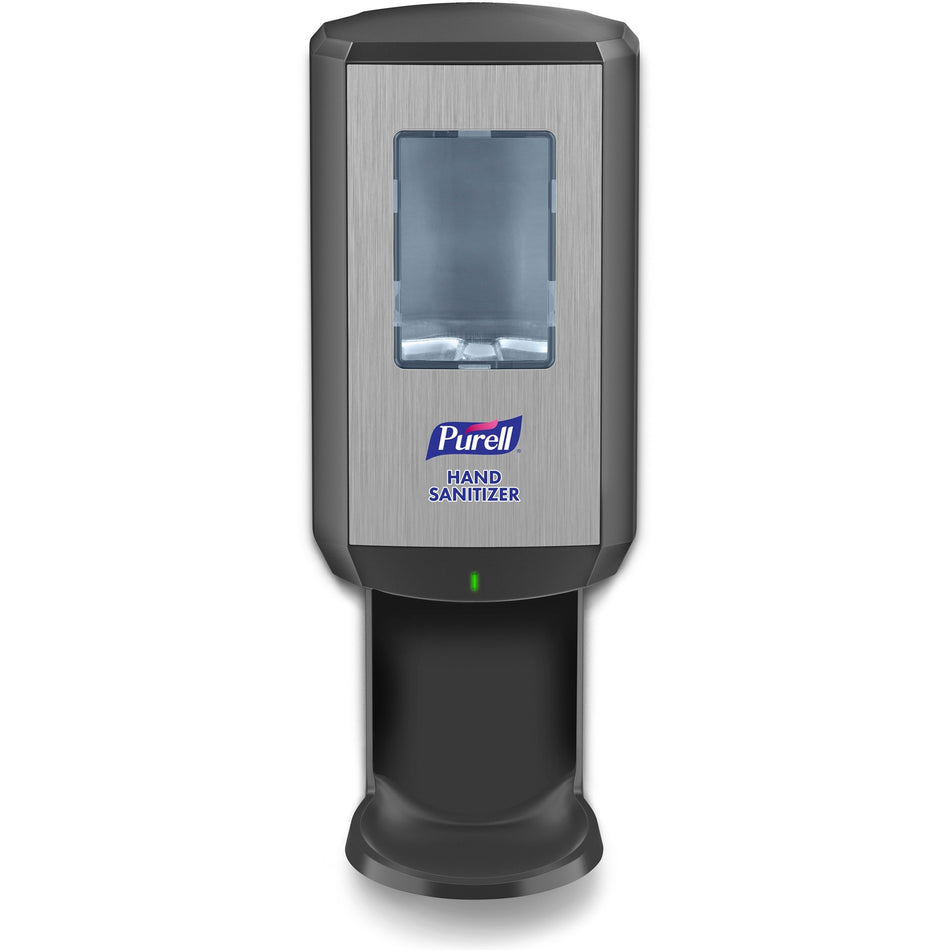 PURELL® CS6 Hand Sanitizer Dispenser - Automatic - 1.27 quart Capacity - Support 4 x C Battery - Wall Mountable, Refillable, Site Window, Locking Mechanism, Touch-free - Graphite - 1 / Carton