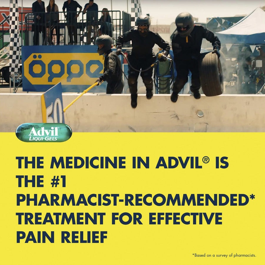 Advil Liqui-Gels - For Pain, Headache, Backache, Menstrual Cramp, Joint Pain, Fever - 50/Box - 1 Each