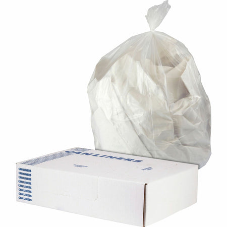 Heritage 16 gal Trash Bags: Clear LDPE 24’’ Width 0.90 mil - Industrial Grade - Bags & Liners
