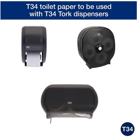 TORK Toilet Paper Roll White T34 - Alternate-Image1