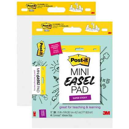 Post-it® Super Sticky Mini Easel Pad - Portable 20-Sheet Pack - Pads
