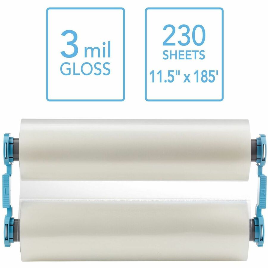GBC Foton 30 Film Refill: Glossy Laminating Pouch, 11.50" x 185 ft, 3 mil - Refillable