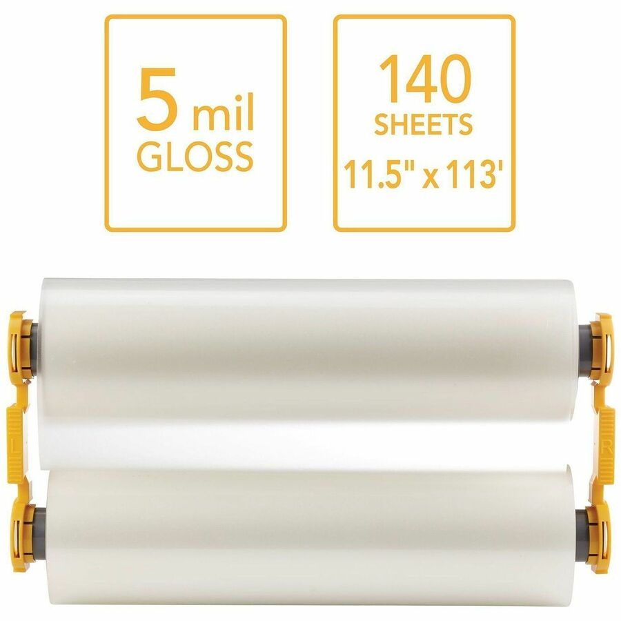 GBC Foton 30 Film Refill: 11.50" x 113 ft x 5 mil - Glossy Laminating Pouch