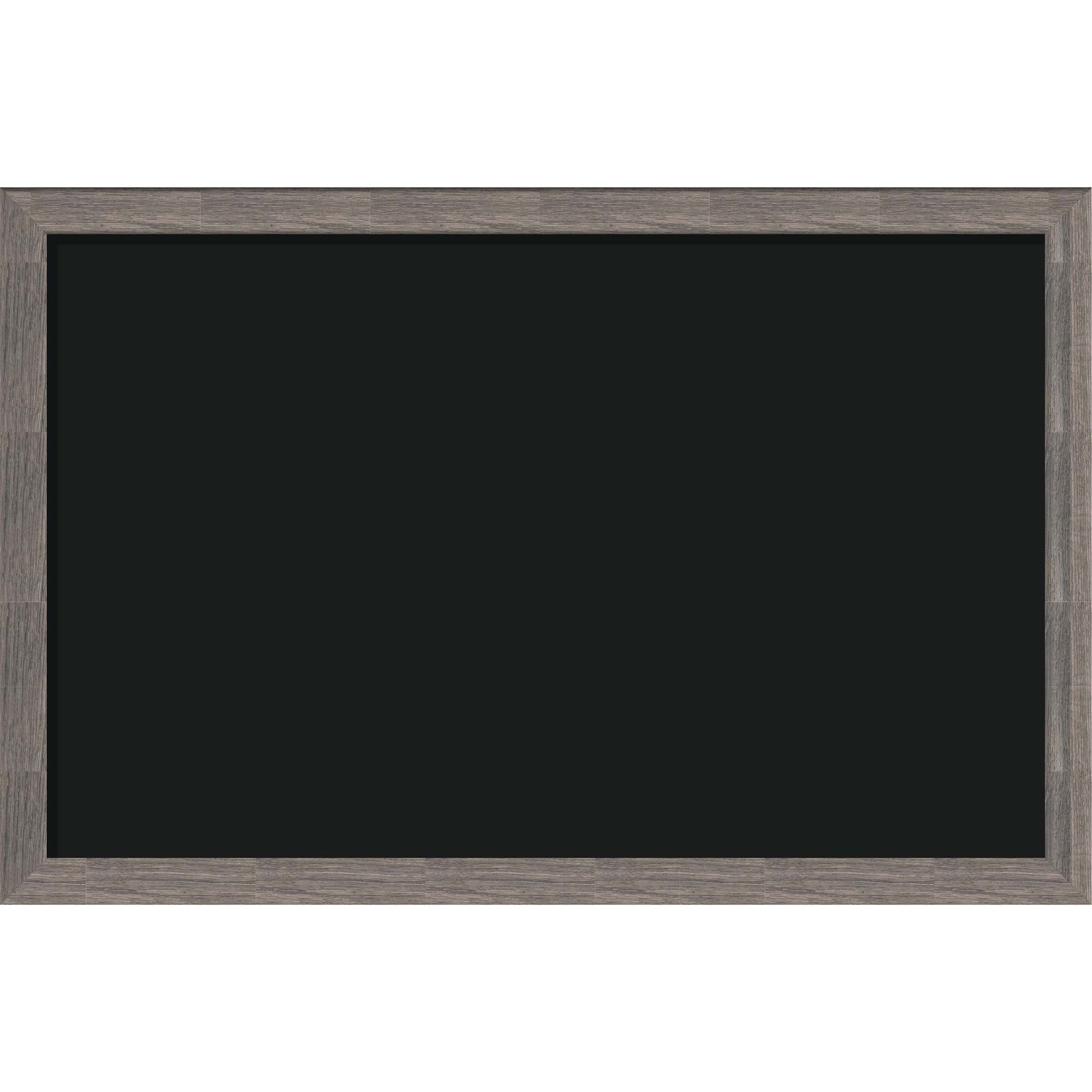 U Brands Magnetic Chalkboard - 36" (3 ft) Width x 24" (2 ft) Height - Decor Rustic Frame - Horizontal/Vertical - 1 Each