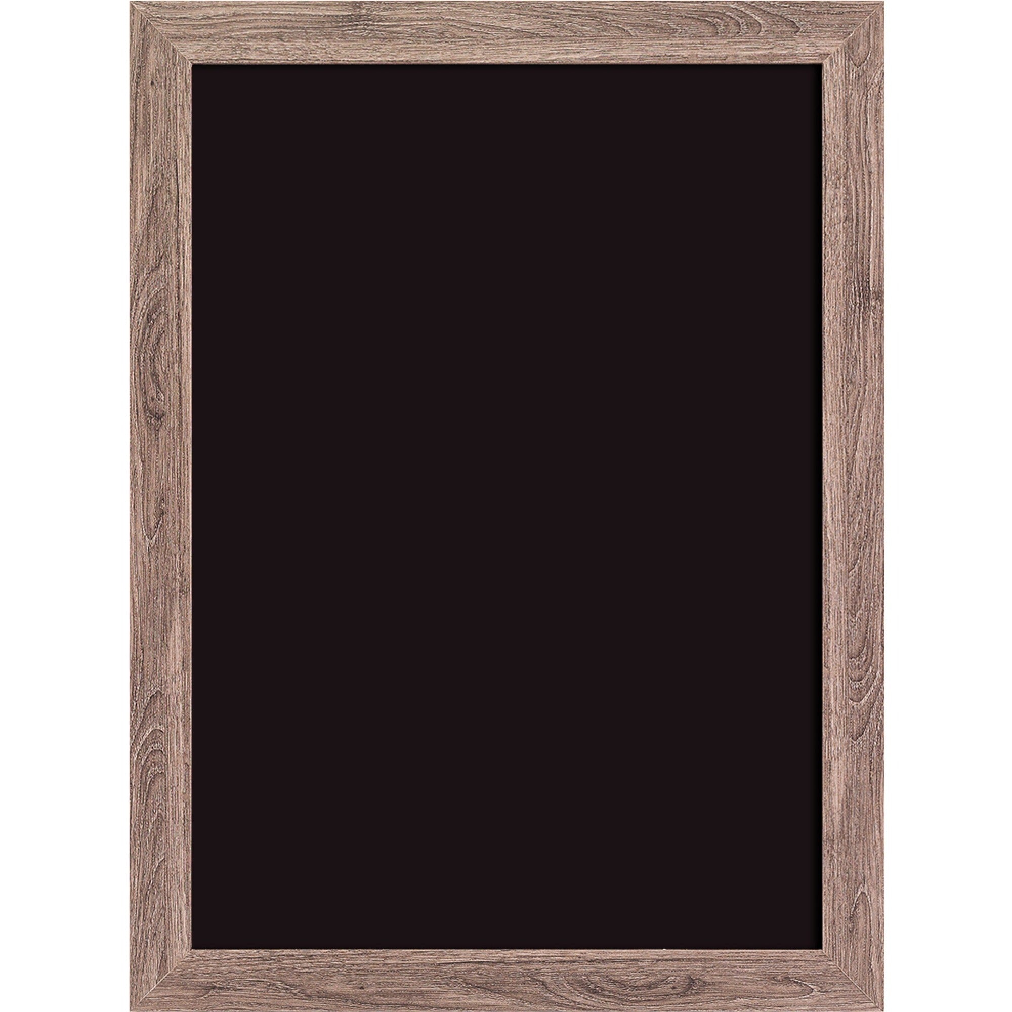 U Brands Magnetic Chalkboard - 18" (1.5 ft) Width x 24" (2 ft) Height - Decor Rustic Frame - Horizontal/Vertical - 1 Each