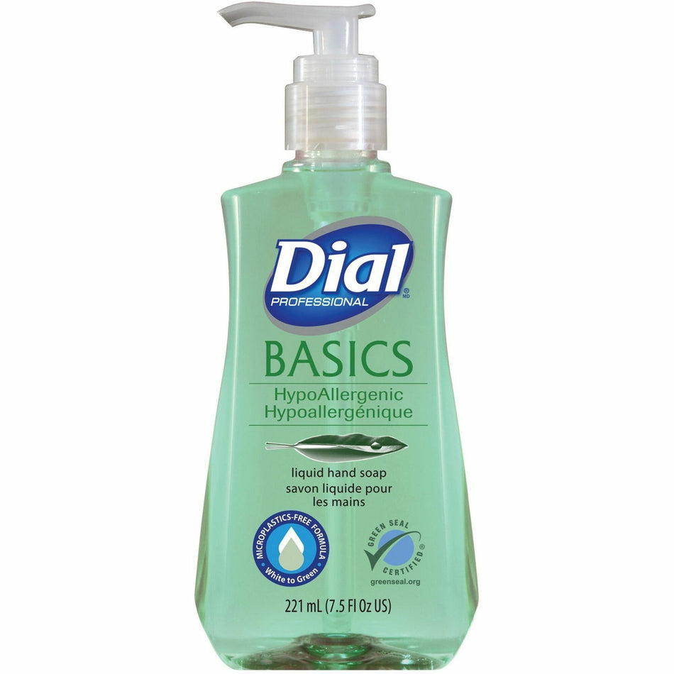 Dial Basics Liquid Hand Soap - 7.50 fl oz - Multipurpose, Hand - Green - Rich Lather - 1 Each