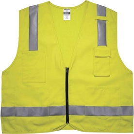 Ergodyne 8262FRZ Hi-Vis Flame-resistant Surveyor Vest - Class 2, NFPA 70E, Mesh - 2000