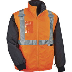 Ergodyne 8287 Type R Class 2 Hi-Vis Jacket w/ Removable Sleeves - 2000