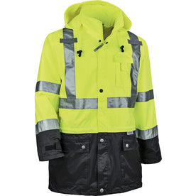 Ergodyne 8365BK Type R Class 3 Front Rain Jacket - 2000