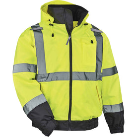 Ergodyne 8379 Type R Class 3 Hi-Vis Fleece Lined Bomber Jacket - 2000