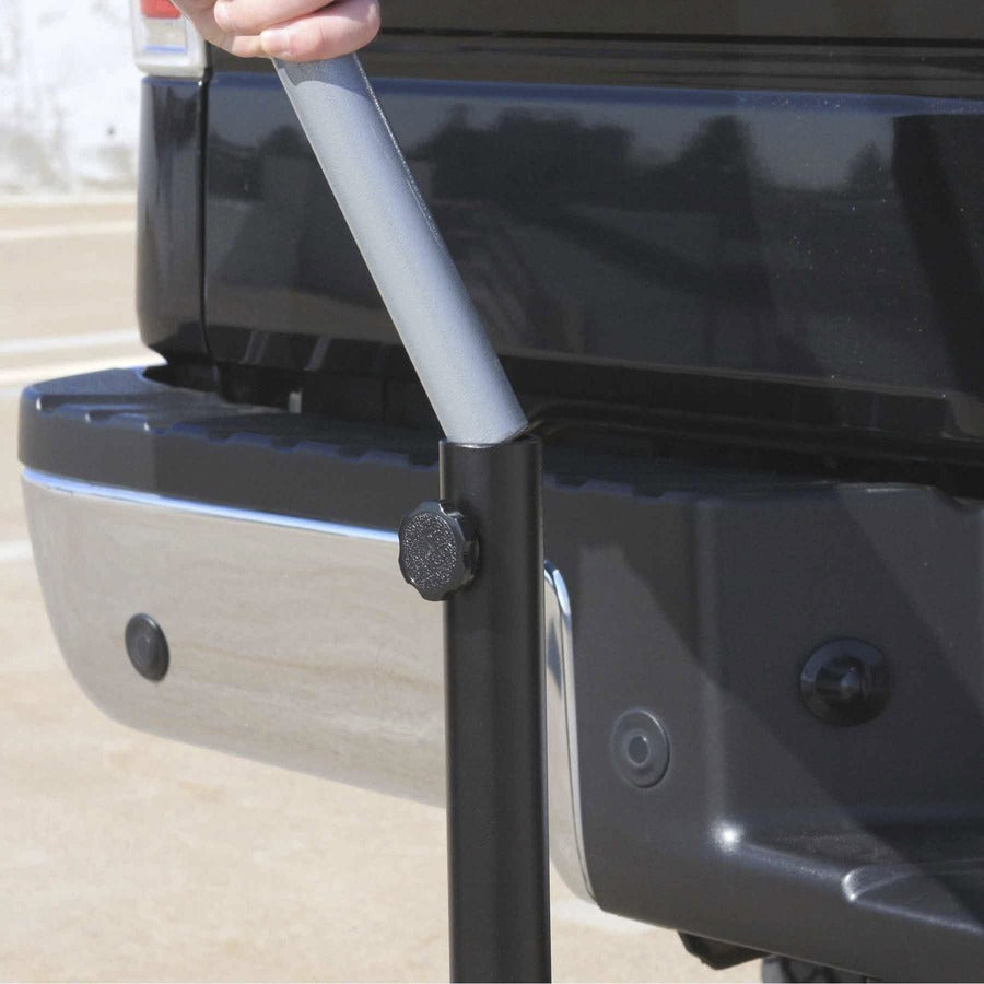 Ergodyne Shax 6193 Vehicle Trailer Hitch Mount for Umbrella, Trailer Hitch - Black - 1 Each