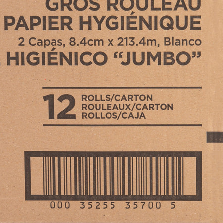 Genuine Joe Jumbo Jr Dispenser Bath Tissue Roll - Alternate-Image1