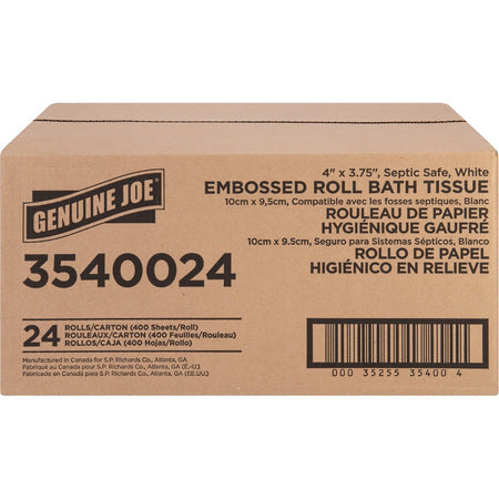 Genuine Joe 2-ply Bath Tissue Rolls - Front