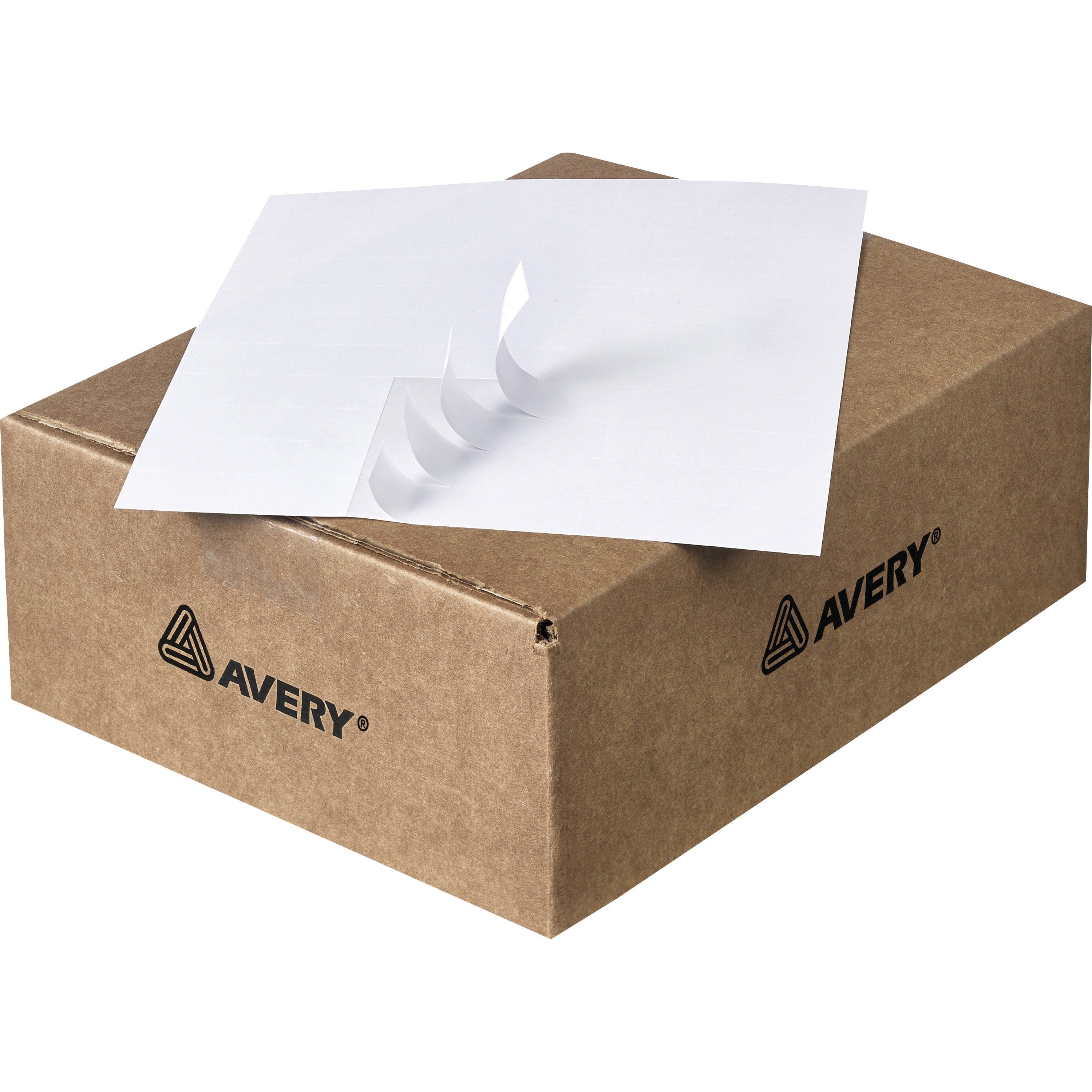 Avery®  Address Label - 3 2/5" Height x 9" Width x 11 1/5" Length - Permanent Adhesive - Rectangle - Matte White - Paper - 33 / Sheet - 500 Total Sheets - 16500 Total Label(s) - 16500 / Carton