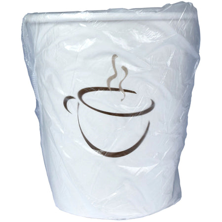 RDI 9 oz Single Wall Wrapped Hot Paper Cups - 9 fl oz - White - Paper - Hot Drink, Beverage, Coffee, Hot Chocolate, Tea - 1000 / Carton
