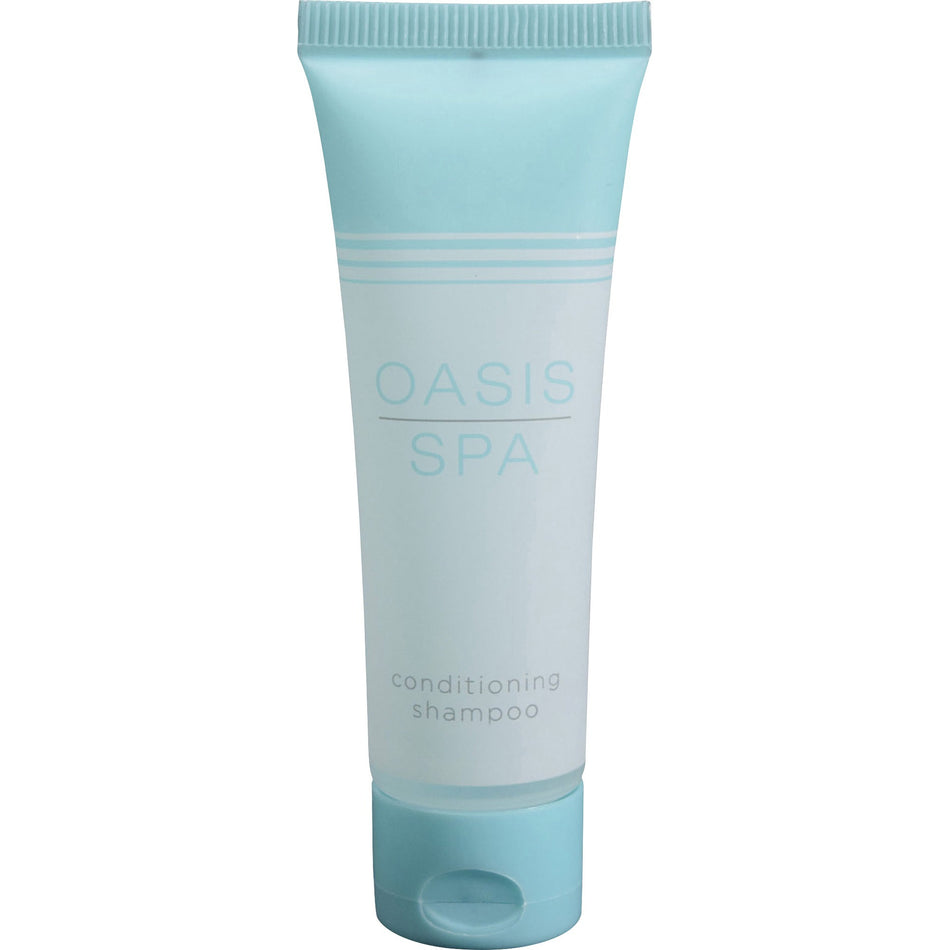 OASIS Shampoo - Fresh Clean Scent - 1 fl oz (30 mL) - Tube Dispenser - Hotel - White - 288 / Carton