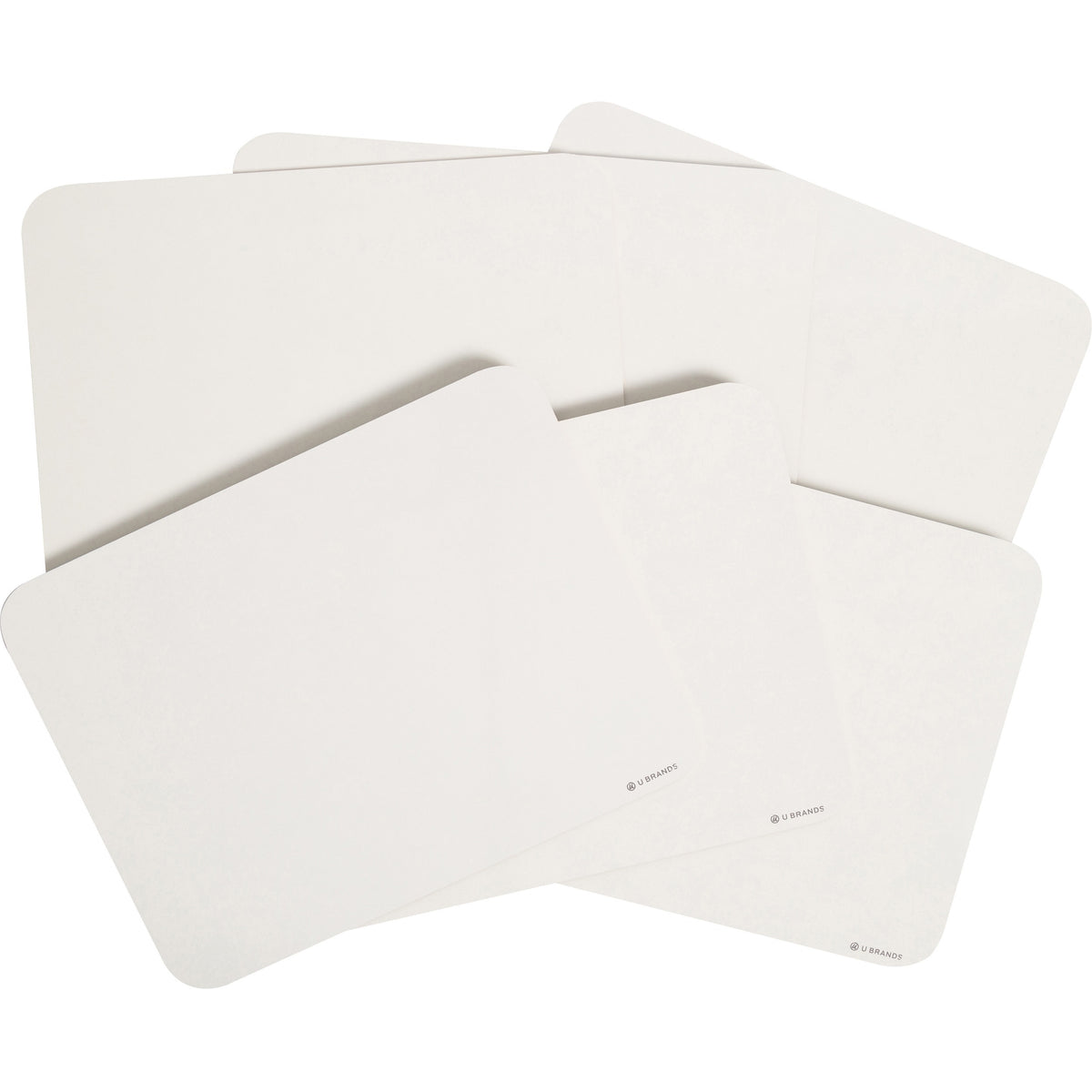 U Brands Lap Board Value Pack - 12x9’’ White Melamine - 6/Pack - Learning Boards & Supplies