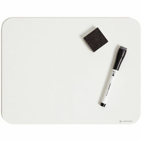 U Brands Lap Board Value Pack - 12x9’’ White Melamine - 6/Pack - Learning Boards & Supplies