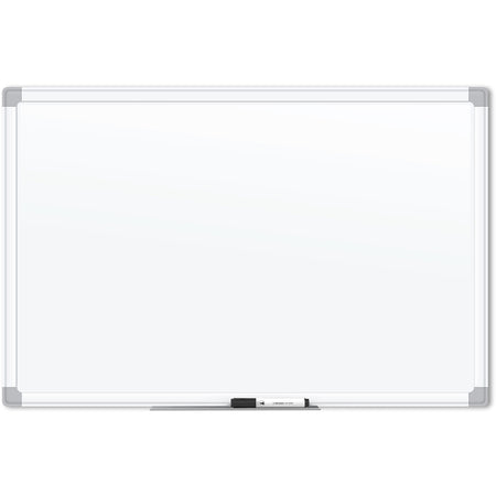 U Brands Magnetic Porcelain Steel Board - 48x36’’ White Surface Aluminum Frame - Dry Erase Boards