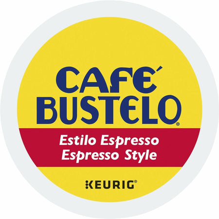Caf&eacute; Bustelo® K-Cup Espresso Style Coffee - Compatible with Keurig Brewer - Dark - K-Cup - 24 / Box