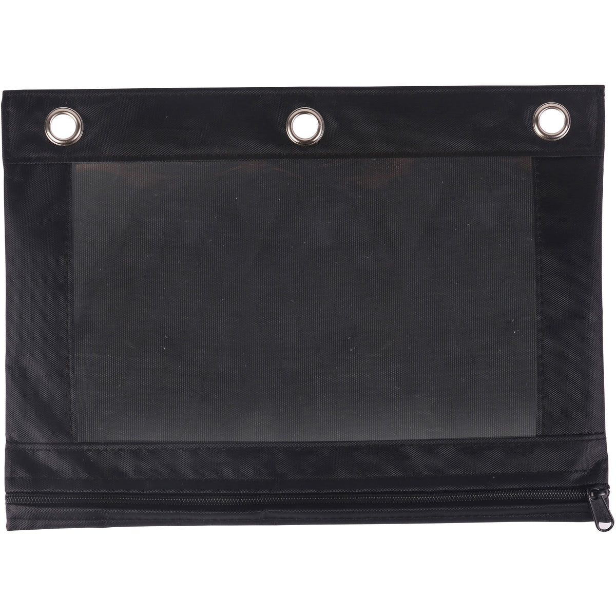 Business Source Binder Pencil Pouch - 10’’ x 7.4’’ - Black - Storage Pouches