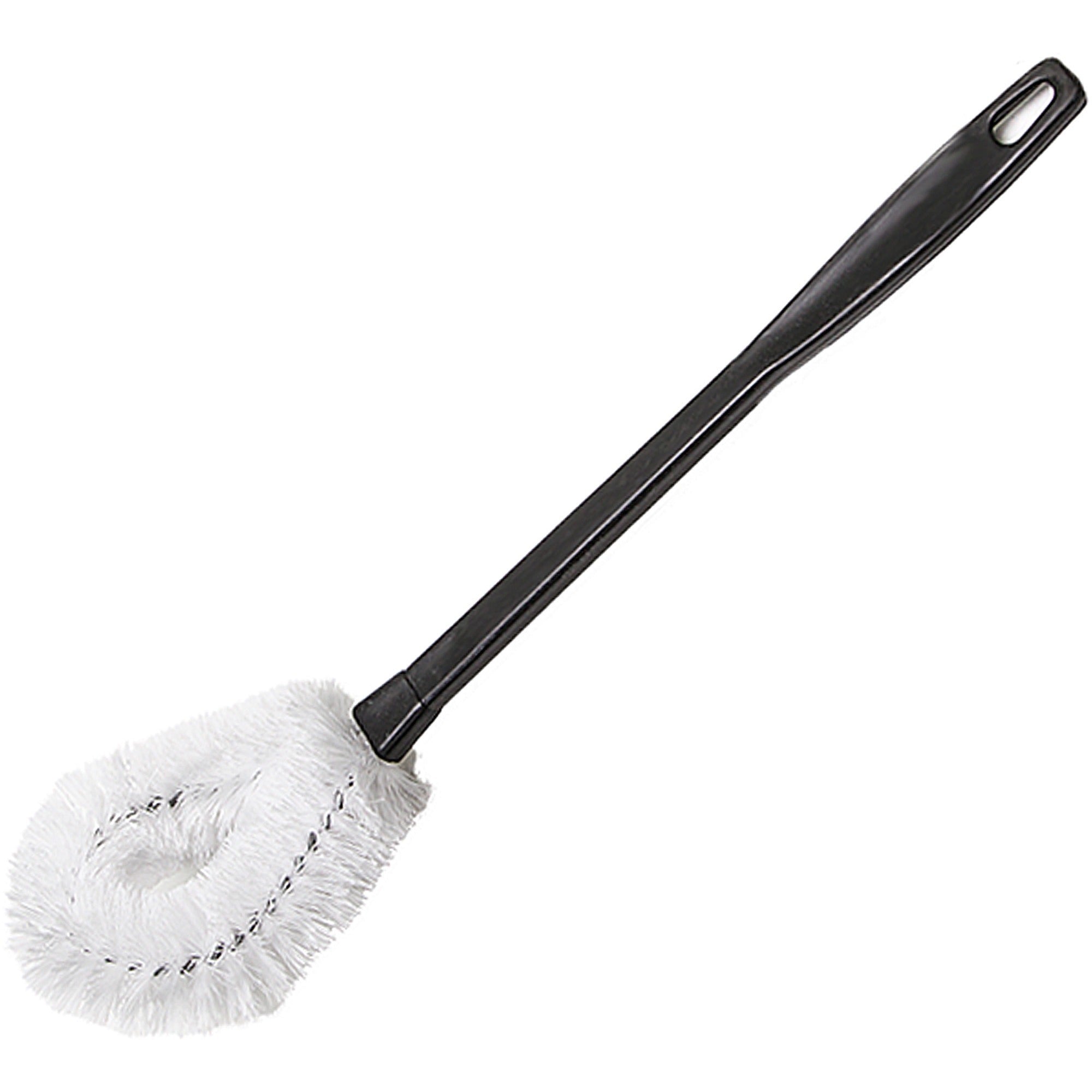 Genuine Joe Toilet Brush: Plastic Handle Natural - 1 Each - Scrub Brushes
