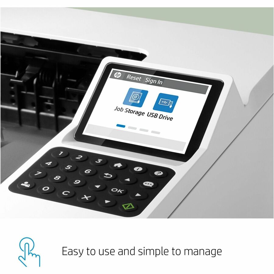 HP LaserJet Enterprise M406dn Desktop Laser Printer - Monochrome - Alternate-Image10