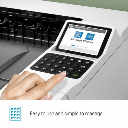 HP LaserJet Enterprise M406dn Desktop Laser Printer - Monochrome - Alternate-Image6