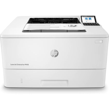 HP LaserJet Enterprise M406dn Desktop Laser Printer - Monochrome - Front