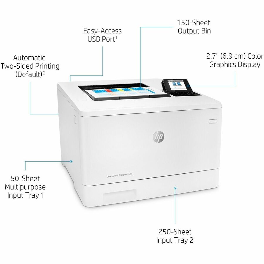 HP LaserJet Enterprise M455dn Desktop Laser Printer - Color - Alternate-Image10