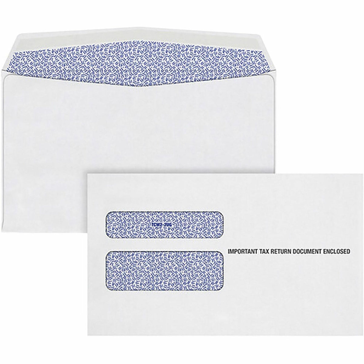 TOPS W-2 Continuous Tax Envelope - Document - 9 1/2" Width x 5 5/8" Length - Gummed - White - 24 / Pack