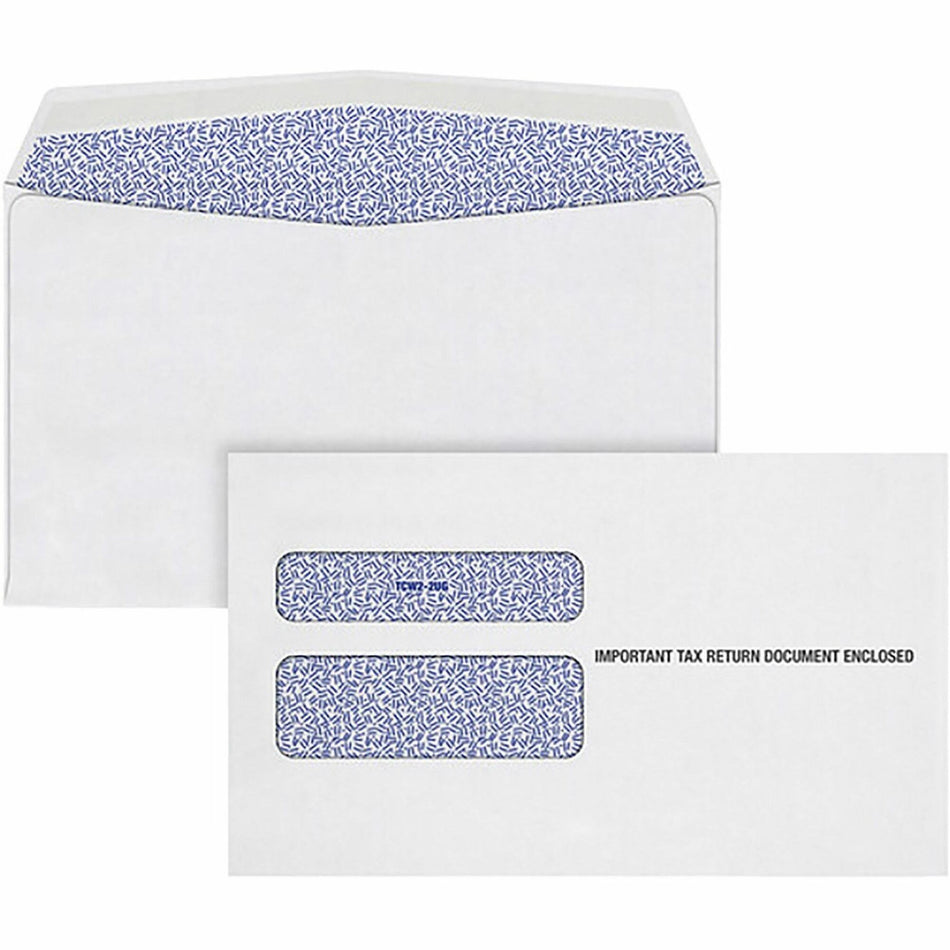 TOPS W-2 Continuous Tax Envelope - Document - 9 1/2" Width x 5 5/8" Length - Gummed - White - 24 / Pack
