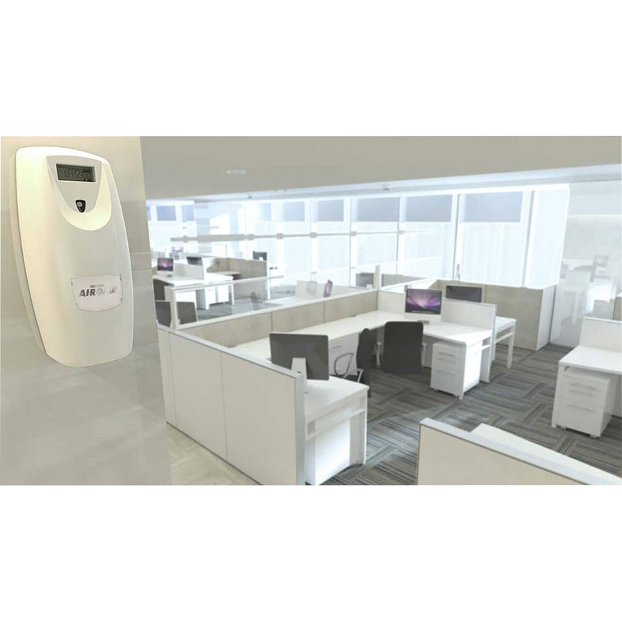 Vectair Systems Airoma Aerosol Air Freshener Dispenser - 60 Day Refill Life - 6000 ftÔøΩ Coverage - 1 Each - White