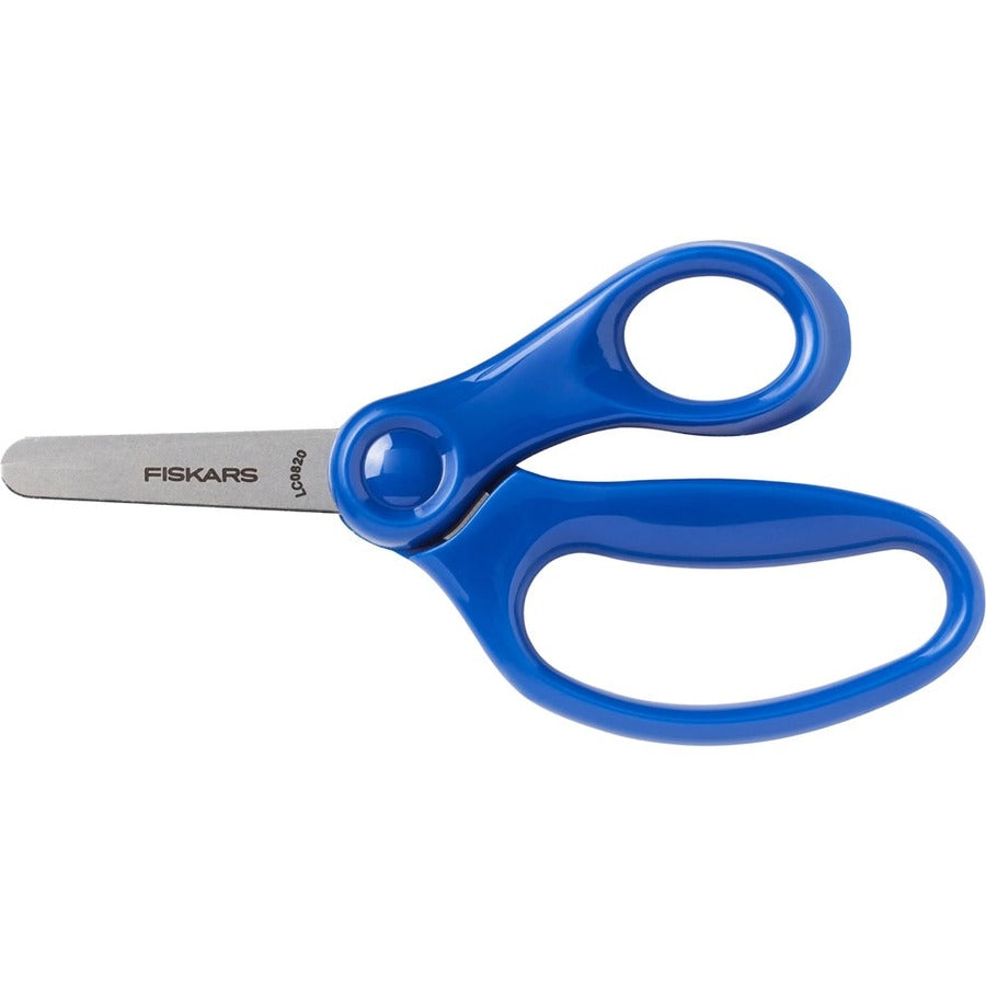Fiskars 5" Blunt-tip Kids Scissors - 5" Overall Length Safety Edge Blade - Blunted Tip - Blue - 1 Each