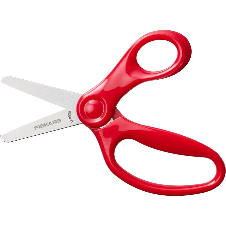 Fiskars 5" Blunt-tip Kids Scissors - 5" Overall Length Safety Edge Blade - Blunted Tip - Red - 1 Each