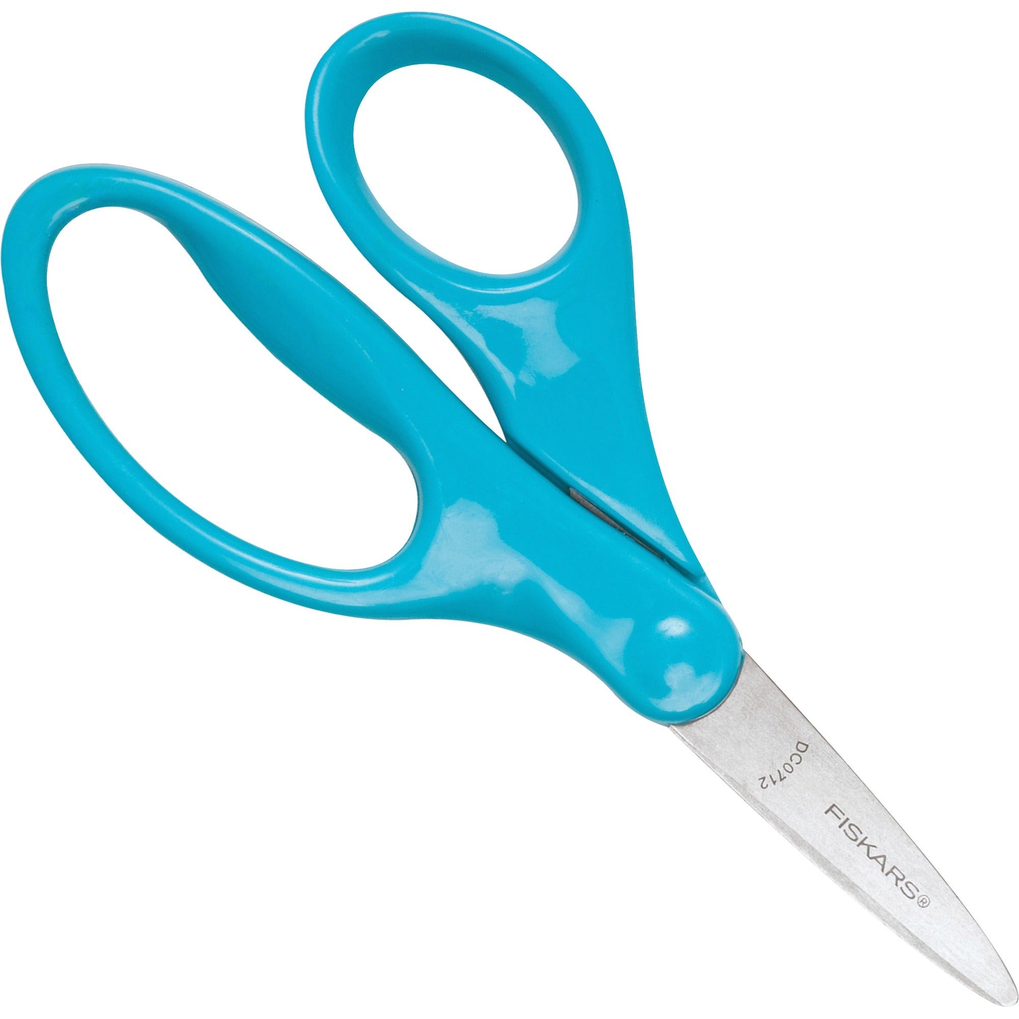 Fiskars 5" Pointed-tip Kids Scissors - 5" Overall Length Safety Edge Blade - Pointed Tip - Turquoise - 1 Each