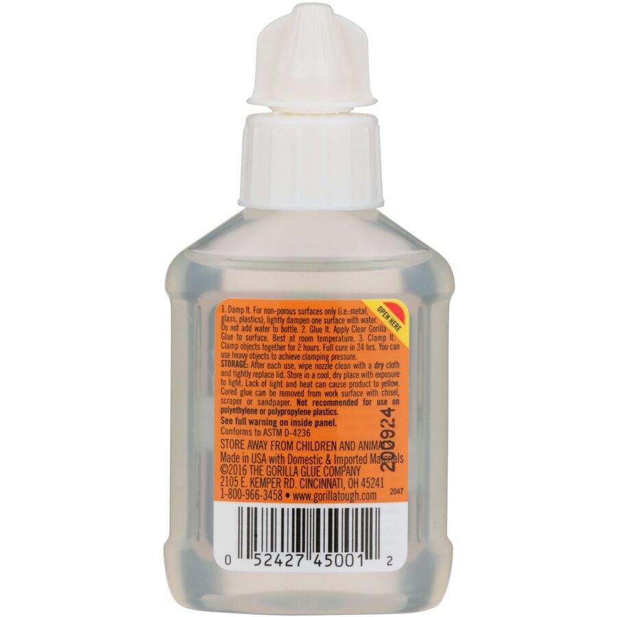Gorilla Clear Gorilla Glue: Strong 1.75 fl oz Adhesive