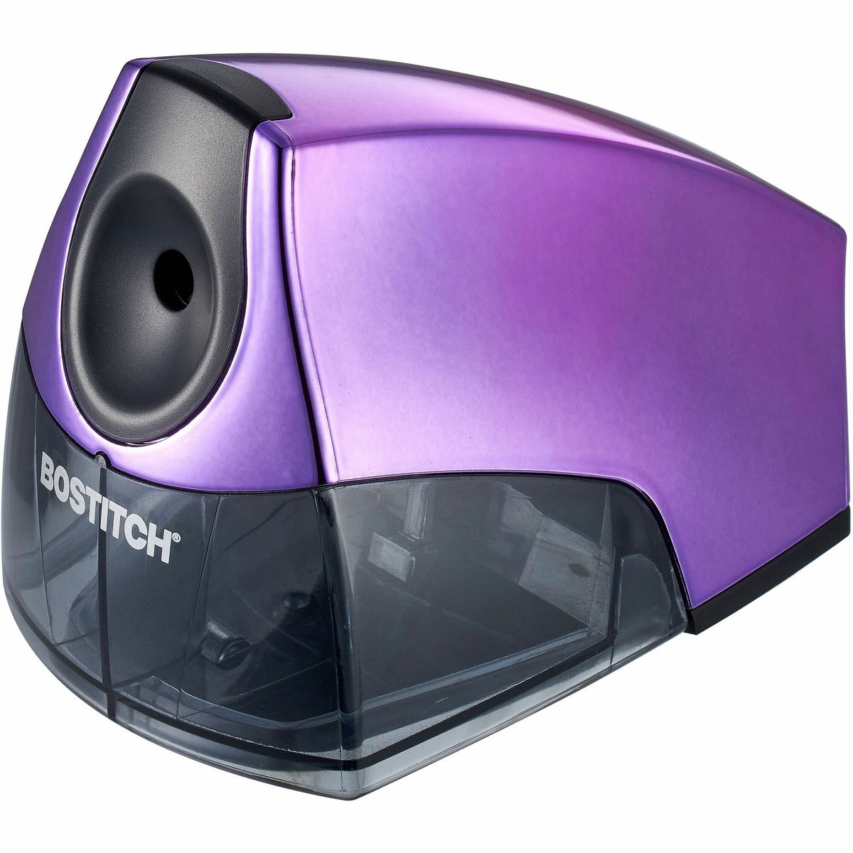 Bostitch Personal Electric Pencil Sharpener - 4" Width x 8.3" Depth - Purple - 1 Each