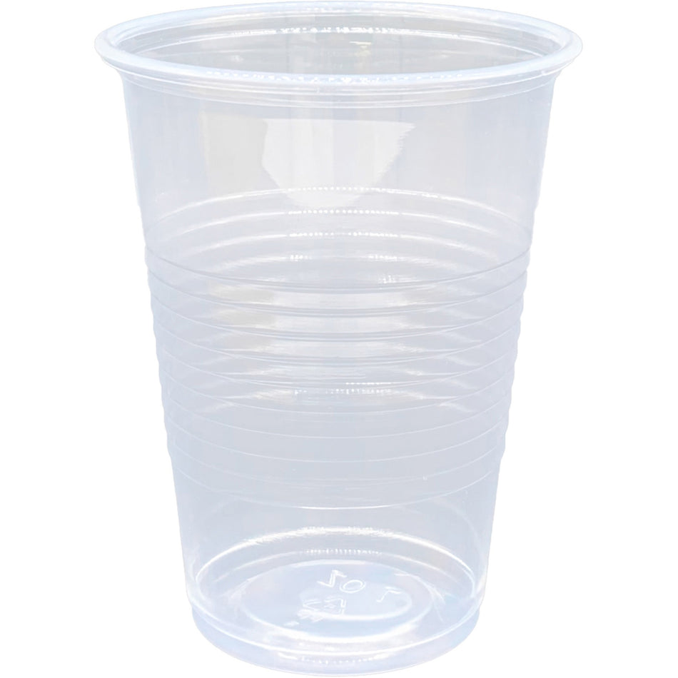 Genuine Joe 7 oz Transparent Beverage Cups - 7 fl oz - Clear - Plastic - Beverage, Cold Drink - 100/Pack - 25 / Carton