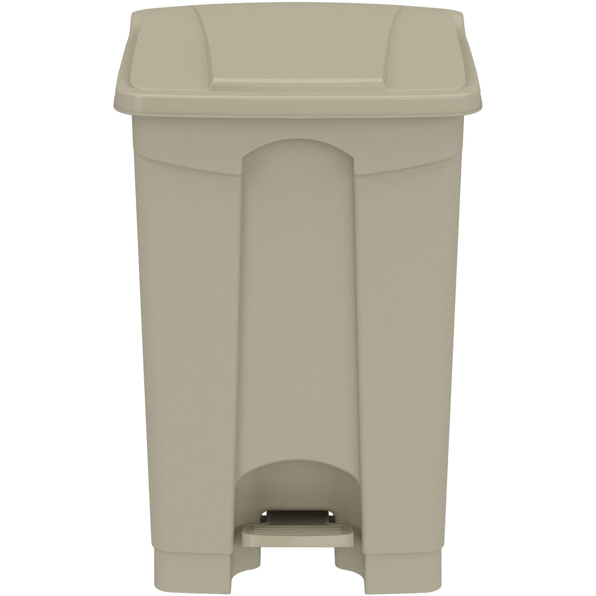 Safco Plastic Step-on Waste Receptacle - 12 gal Capacity - Easy to Clean - Containers & Lids