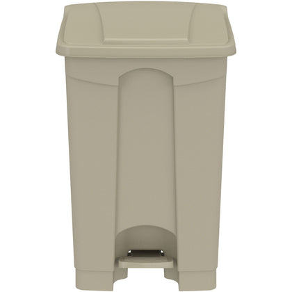 Safco Plastic Step-on Waste Receptacle - 12 gal Capacity - Easy to Clean - Containers & Lids