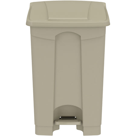 Safco Plastic Step-on Waste Receptacle - 12 gal Capacity - Easy to Clean - Containers & Lids