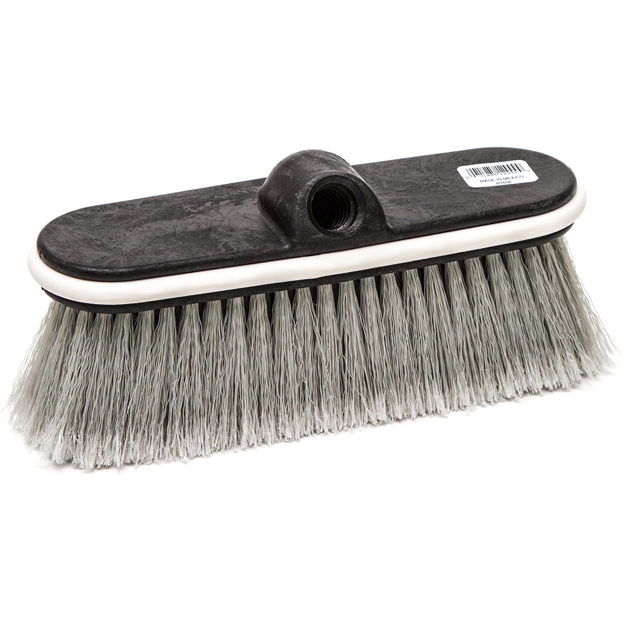Genuine Joe Window, Vehicle & Wall Brush - 2.4" Overall Length - Gray - 1 Each