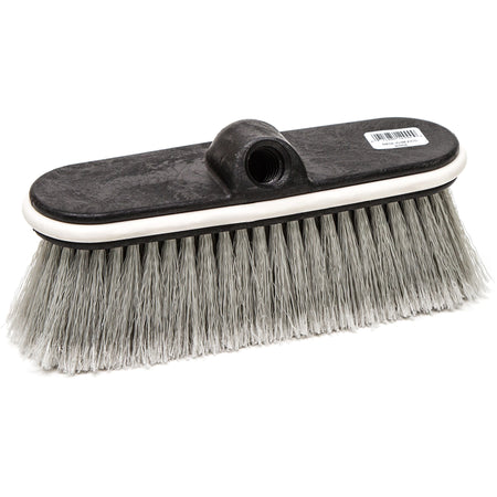 Genuine Joe Window, Vehicle & Wall Brush - 2.4" Overall Length - Gray - 1 Each