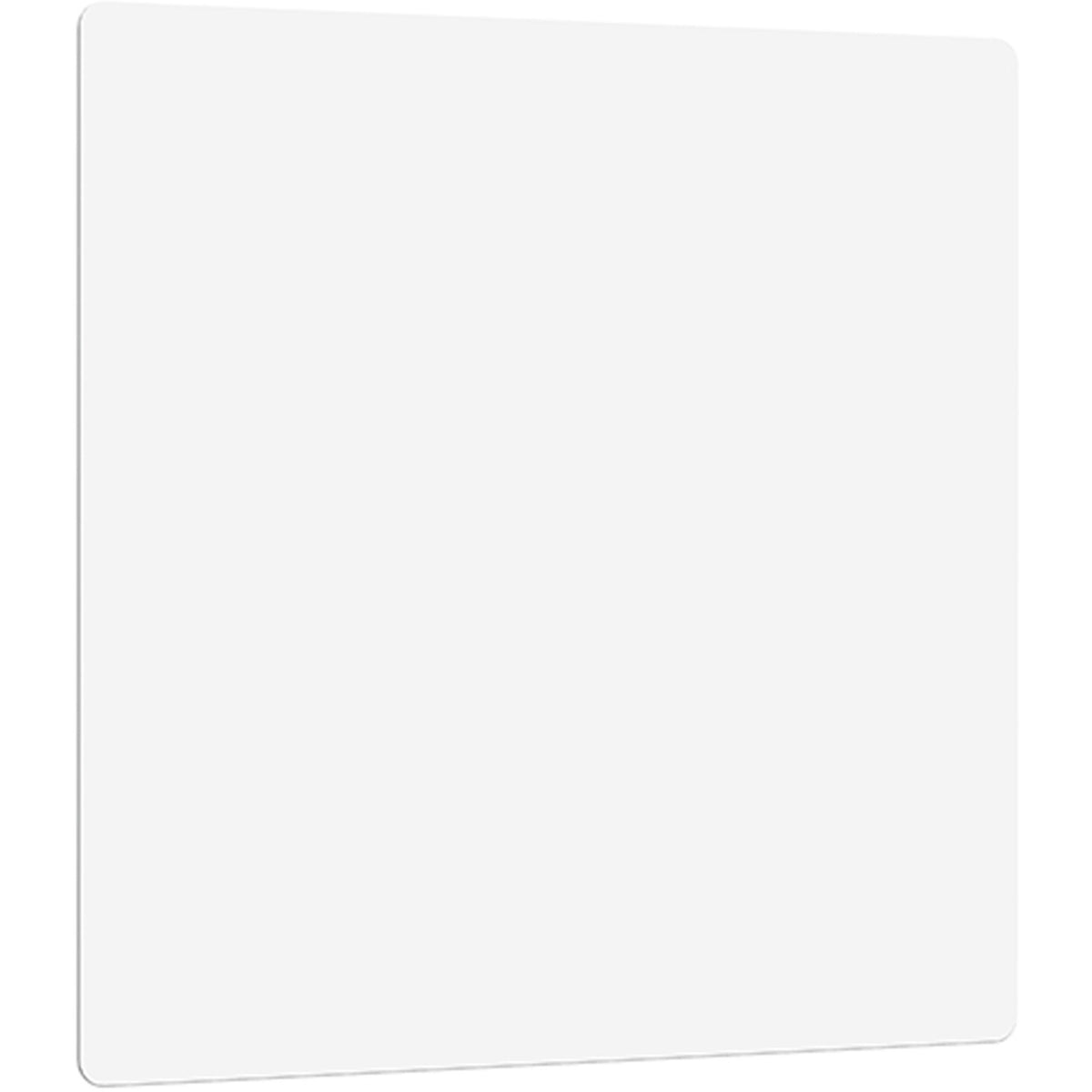 Lorell DIY Frameless Magnetic Glass Board - 36" (3 ft) Width x 36" (3 ft) Height - White Glass Surface - Aluminum Frame - Rectangle - Magnetic - 1 Each