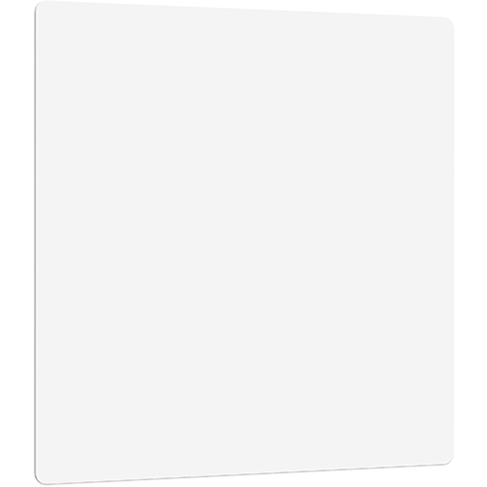 Lorell DIY Frameless Magnetic Glass Board - 36" (3 ft) Width x 36" (3 ft) Height - White Glass Surface - Aluminum Frame - Rectangle - Magnetic - 1 Each