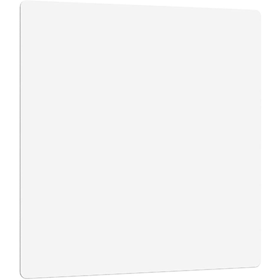 Lorell DIY Frameless Magnetic Glass Board - 36" (3 ft) Width x 36" (3 ft) Height - White Glass Surface - Aluminum Frame - Rectangle - Magnetic - 1 Each