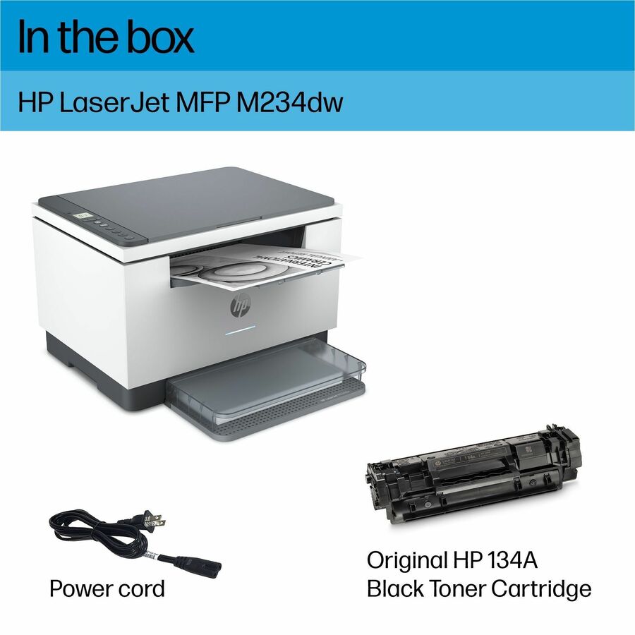 HP LaserJet M234dw Wireless Laser Multifunction Printer - Monochrome - Alternate-Image4