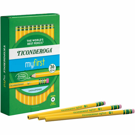 Ticonderoga My First Wood Pencil - #2 - Yellow Cedar Barrel - 36 / Pack