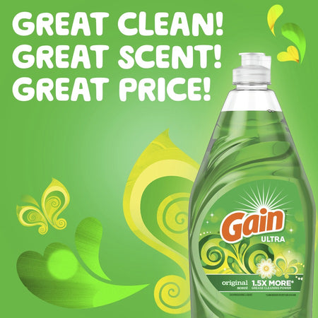Gain Ultra Original Scent Dishwashing Liquid - Alternate-Image3